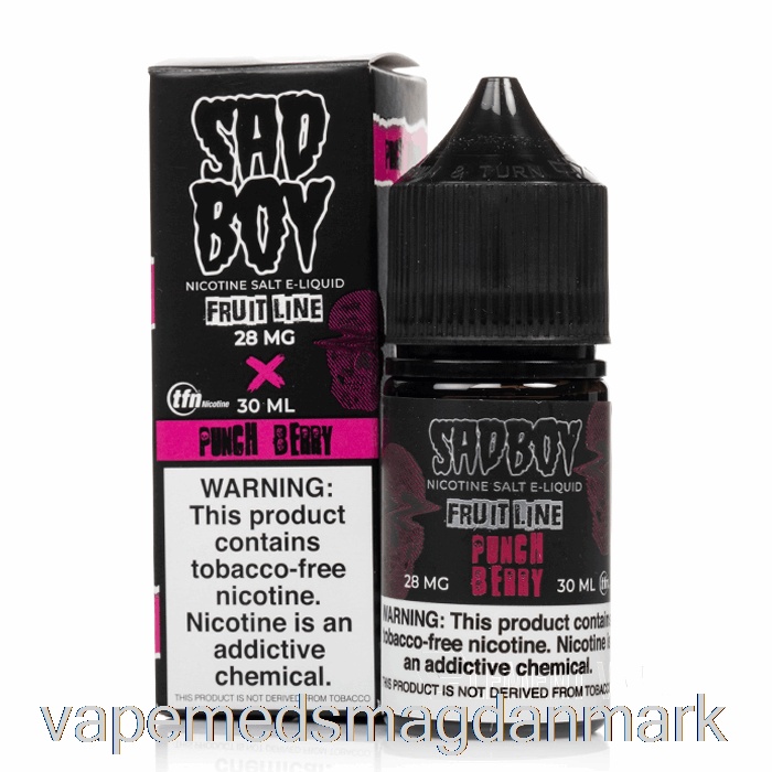 Vape Uden Nikotin Punch Berry - Sadboy Salt - 30ml 28mg